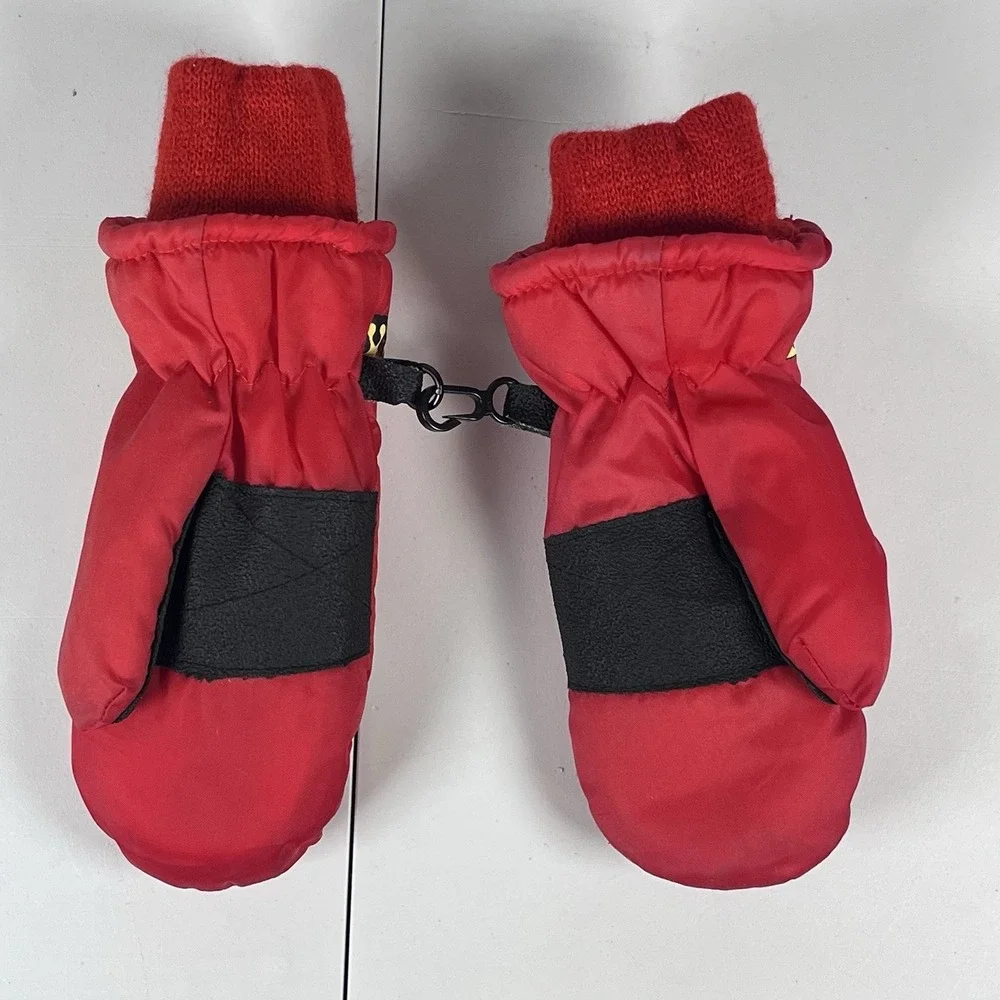 Vintage‎ Disney Aladdin Red Gloves Mittens Winter Kids